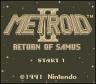 Metroid 2 title screen