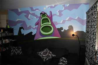Day of the Tentacle wall painting