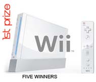 Hudson Wii sweepstakes