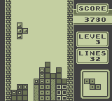 Tetris GameBoy screenshot