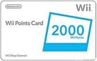 Wii Points Card
