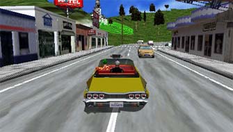 Crazy Taxi Fare Wars PSP screenshot