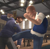 Bully is often shown as an example of a violent game