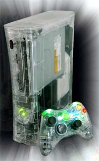 Xbox 360 case transparent color