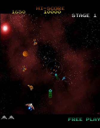 Gyruss Xbox Live Arcade screenshot