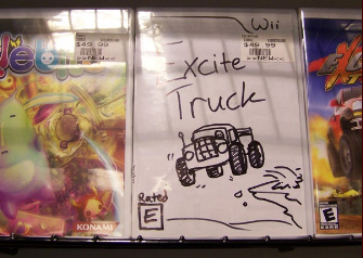Excite Truck Wii drawing cover
