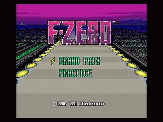 F-Zero Title Screen