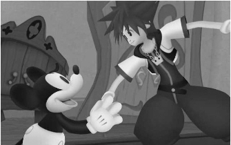 Mickey and Sora in Kingdom Hearts II