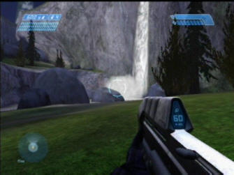 Look! I found a waterfall! - Halo 1: Combat Evolved Screenshot Xbox