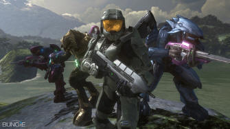 Halo 3 4-player co-op screenshot