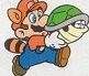 Mario holds shell - Super Mario Bros. 3 Artwork Screenshot