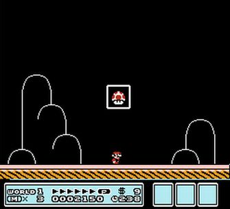 End of Level Box - Super Mario Bros. 3 Screenshot Artwork