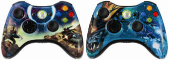 Halo 3 themed Xbox 360 controllers