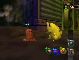 Pokemon Snap Screenshot - Pikachu & Diglett