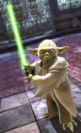 Jedi Master Yoda is in Soulcalibur IV Xbox 360 version