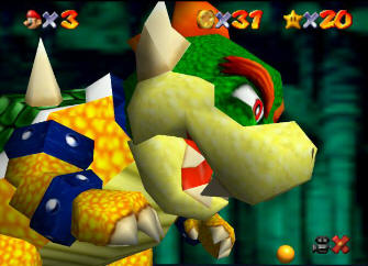Bowser Super Mario 64 version - Screenshot