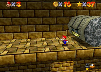 Super Mario 64 Screenshot - Pyramid Crush