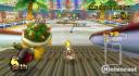 Mario Kart Wii Screenshot Bowser & Peach on bikes