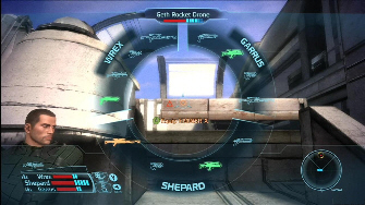 Mass Effect squad equipment screenshot