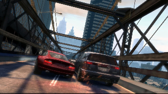 Grand Theft Auto 4 car chase screenshot