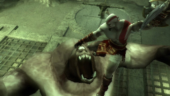 God of War quick time event PSP screenshot