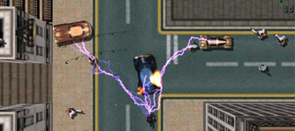 Grand Theft Auto 2 electrogun screenshot