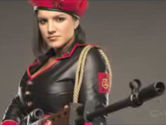 Gina Carano as Soviet Commando Natasha in Red Alert 3