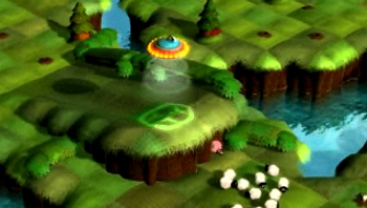 Zap that pig! Flock screenshot for PS3 & Xbox 360