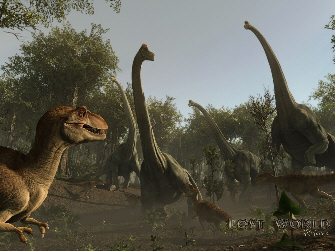 The Lost World Returns Screenshot shows ultra-realistic dinos