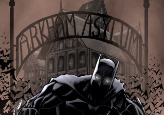 Artwork of Arkham Asylum from the Batman Comics