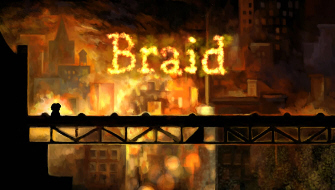This Braid screenshot shows the game's real title screen!
