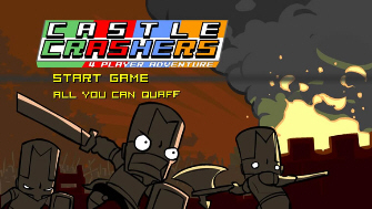 Castle Crashers Xbox Live Arcade title screen