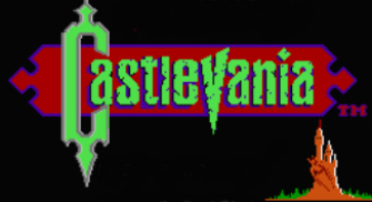 Castlevania 1 on NES logo/title screen
