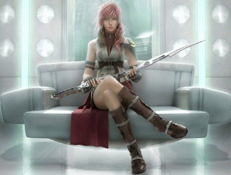 Lightning Character Art from Final Fantasy 13