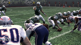 Madden NFL 09 quarterback Brett Favre Jets screenshot