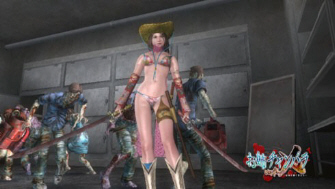 Onechanabara Bikini Samurai Squad slaying now on Xbox 360 (screenshot)