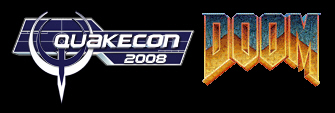 QuakeCon 2008 and DOOM logos