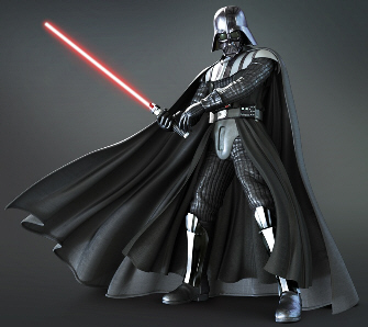 Darth Vader as he appears in Soul Calibur 4 (artwork of 3D model)