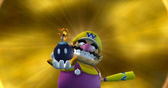 Mario Super Sluggers Wario Bomb Screenshot