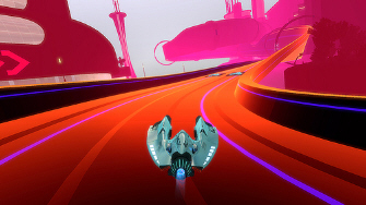 Click for a bigger Wipeout HD neon screenshot