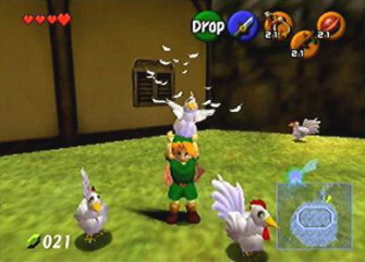 Cucco Screenshot (Zelda: Ocarina of Time)