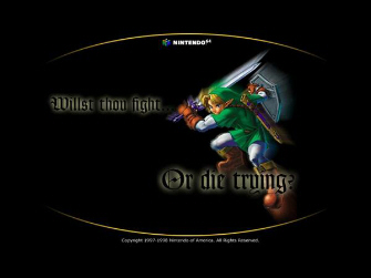 Fight or Die Trying Zelda: Ocarina of Time ad artwork