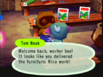 Animal Crossing Tom Nook's Shop Screenshot