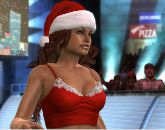 Christmas Maria from Smackdown vs Raw 2009's upcoming DLC