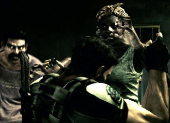 Resident Evil 5 Screenshot - Zombies Attack Chris