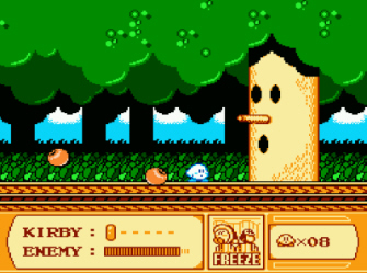 Kirby's Adventure Whispy Woods Boss Battle