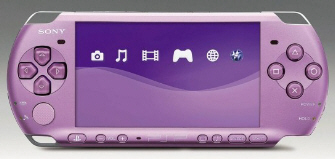 The beautiful Lilac-colored PSP from the Hannah Montana Bundle