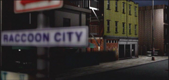 Welcome to Raccoon City! Resident Evil 2 Sign from opening screenshot