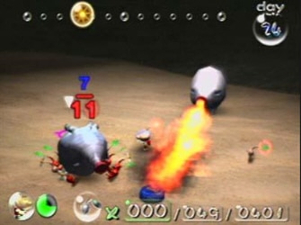 Pikmin Fiery Blow Hog enemy screenshot