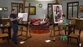 The Sims 3 drawing screenshot